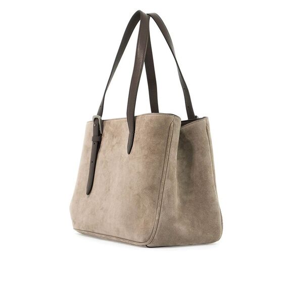 BRUNELLO CUCINELLI Suede Shoulder Bag With Seven - Picture 2 of 3